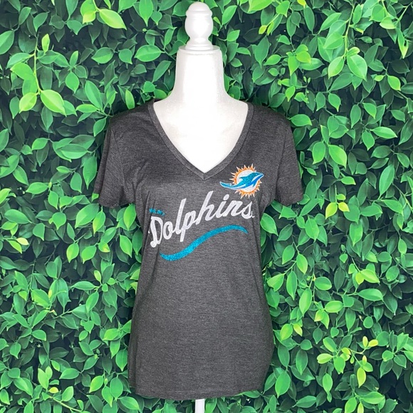 MIAMI DOLPHINS V-NECK SHIRT · SIZE M · NWOT - Picture 6 of 6